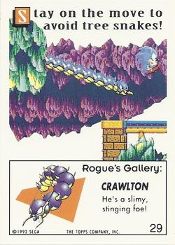 1993 Topps Sonic the Hedgehog #29 Crawlton Back