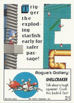 1993 Topps Sonic the Hedgehog #31 Shellcraker Back