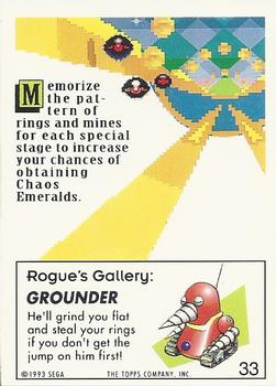 1993 Topps Sonic the Hedgehog #33 Grounder Back