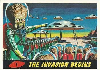 1994 Topps Mars Attacks #1 The Invasion Begins Front