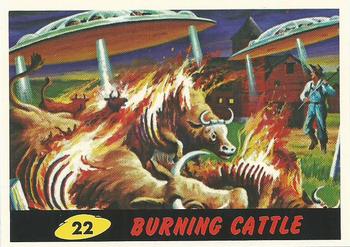 1994 Topps Mars Attacks #22 Burning Cattle Front