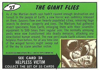 1994 Topps Mars Attacks #27 The Giant Flies Back