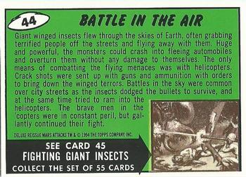 1994 Topps Mars Attacks #44 Battle in the Air Back