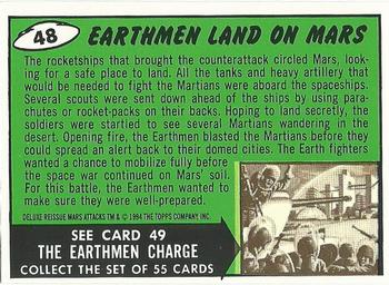 1994 Topps Mars Attacks #48 Earthmen Land on Mars Back