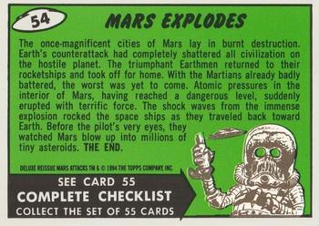 1994 Topps Mars Attacks #54 Mars Explodes Back
