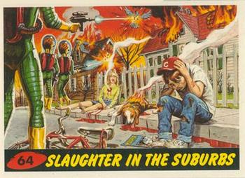 1994 Topps Mars Attacks #64 Slaughter in the Suburbs Front