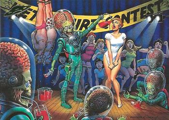1994 Topps Mars Attacks #86 Wet t-shirt contest / Large Martian Front