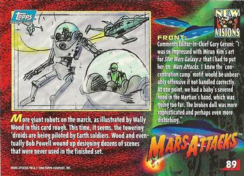 1994 Topps Mars Attacks #89 Concentration camp / More robots Back