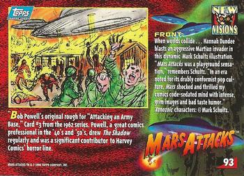 1994 Topps Mars Attacks #93 When worlds collide / Attacking a base Back