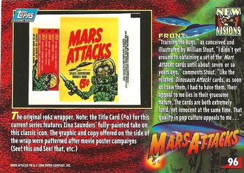 1994 Topps Mars Attacks #96 Training the Bugs / Original wrapper Back