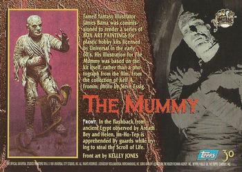 1994 Topps Universal Monsters #30 The Mummy Back