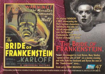 1994 Topps Universal Monsters #47 The Bride of Frankenstein Back