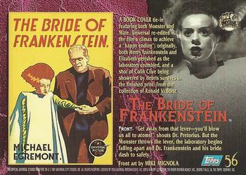 1994 Topps Universal Monsters #56 The Bride of Frankenstein Back