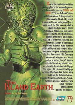 1994 Topps Universal Monsters #79 This Island Earth Back