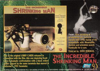 1994 Topps Universal Monsters #93 The Incredible Shrinking Man Back