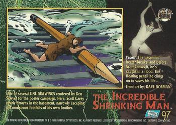 1994 Topps Universal Monsters #97 The Incredible Shrinking Man Back
