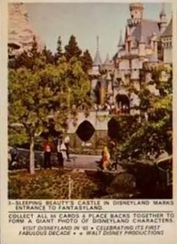 1965 Donruss Disneyland (Puzzle Back) #3 Sleeping Beauty's Castle in Disneyland Marks Entrance to Fantasyland Front
