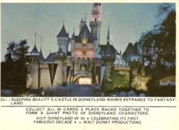 1965 Donruss Disneyland (Puzzle Back) #23 Sleeping Beauty's Castle Castle in Disneyland Marks Entrance to Fantasyland Front