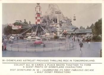1965 Donruss Disneyland (Puzzle Back) #30 Disneyland Astrojet Provides Thrilling Ride in Tomorrowland Front