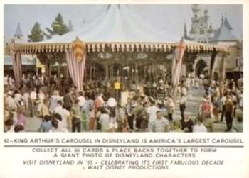 1965 Donruss Disneyland (Puzzle Back) #42 King Arthur's Carousel in Disneyland is America's Largest Carousel Front