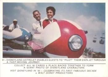 1965 Donruss Disneyland (Puzzle Back) #61 Disneyland Astrojet Enables Guests to Pilot Their Own Jet Through a Fast Moving Journey Front