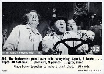 1966 Fleer The Three Stooges #12  The Instrument Panel Sure Tells Front