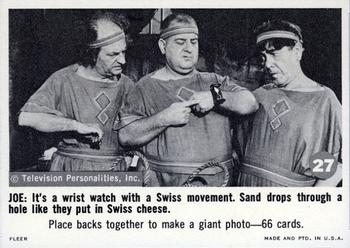1966 Fleer The Three Stooges #27  It's A Wrist Watch With A Swiss Movement Front
