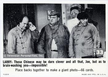 1966 Fleer The Three Stooges #33  These Chinese May Be Darn Clever And Front