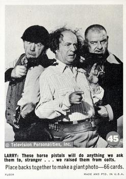 1966 Fleer The Three Stooges #45  These Horse Pistols Will Do Anything We Front