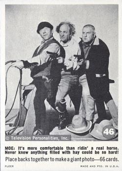 1966 Fleer The Three Stooges #46  It's More Comfortable Than Front