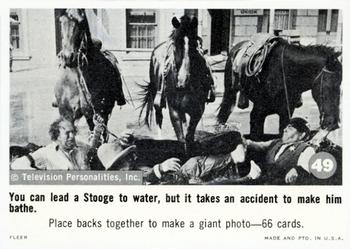 1966 Fleer The Three Stooges #49  You Can Lead A Stooge To Water Front