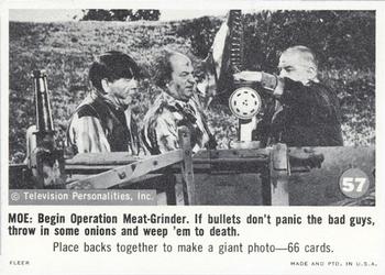 1966 Fleer The Three Stooges #57  Begin Operation Meat-Grinder. If Front