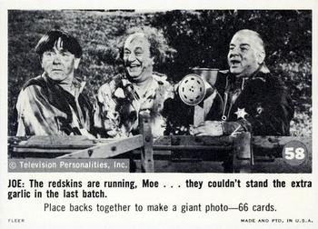 1966 Fleer The Three Stooges #58  The Redskins Are Running, Moe... They Front
