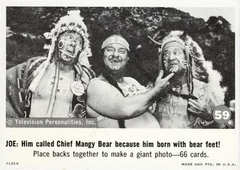 1966 Fleer The Three Stooges #59  Him Called Chief Mangy Bear Because Front