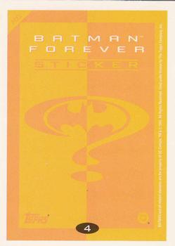 1995 Topps Batman Forever Stickers #4 Robin Back