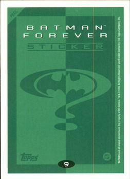 1995 Topps Batman Forever Stickers #9 Edward Nygma Back
