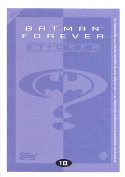1995 Topps Batman Forever Stickers #18 Sugar Back