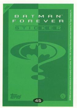 1995 Topps Batman Forever Stickers #45 Bruce and Alfred Back