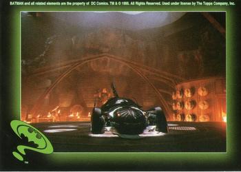 1995 Topps Batman Forever Stickers #52 Batmobile in cave Front