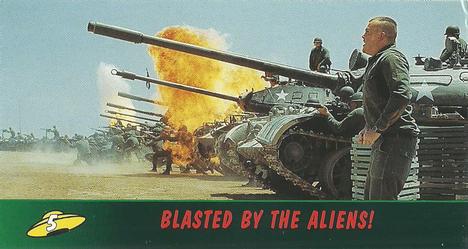 1996 Topps Widevision Mars Attacks! #5 Blasted by the Aliens! Front