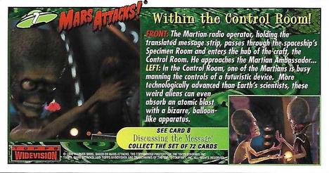 1996 Topps Widevision Mars Attacks! #7 Within the Control Room! Back