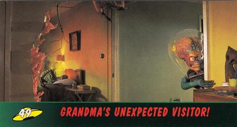 1996 Topps Widevision Mars Attacks! #49 Grandma's Unexpected Visitor! Front
