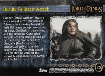 2003 Topps Lord of the Rings: The Return of the King #30 Deadly Fellbeast Attack Back