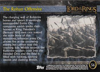 2003 Topps Lord of the Rings: The Return of the King #56 The Rohan Offensive Back