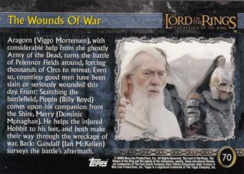 2003 Topps Lord of the Rings: The Return of the King #70 The Wounds Of War Back