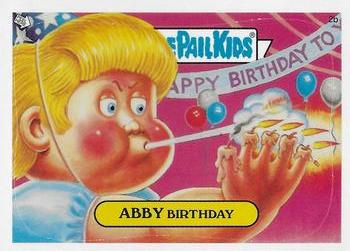 2003 Topps Garbage Pail Kids All-New Series 1 #2b Abby Birthday Front