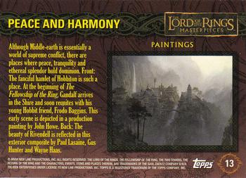 2006 Topps Lord of the Rings Masterpieces #13 Peace and Harmony Back