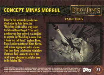 2006 Topps Lord of the Rings Masterpieces #21 Concept: Minas Morgul Back
