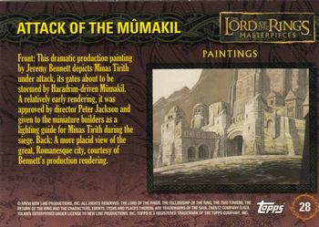 2006 Topps Lord of the Rings Masterpieces #28 Attack of the M–makil Back