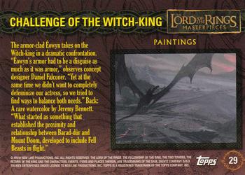 2006 Topps Lord of the Rings Masterpieces #29 Challenge of the Witch-King Back